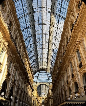 image of cathedral, an upper shot of the glass roof